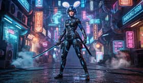 Glow in the Dark: The Cyberpunk Vigilante
