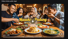 Video promosi untuk warung padang