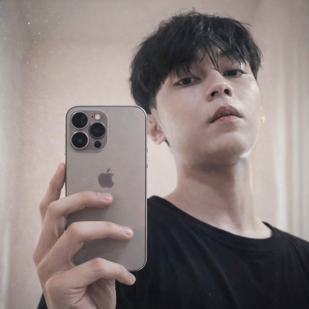 Selfie with iPhone