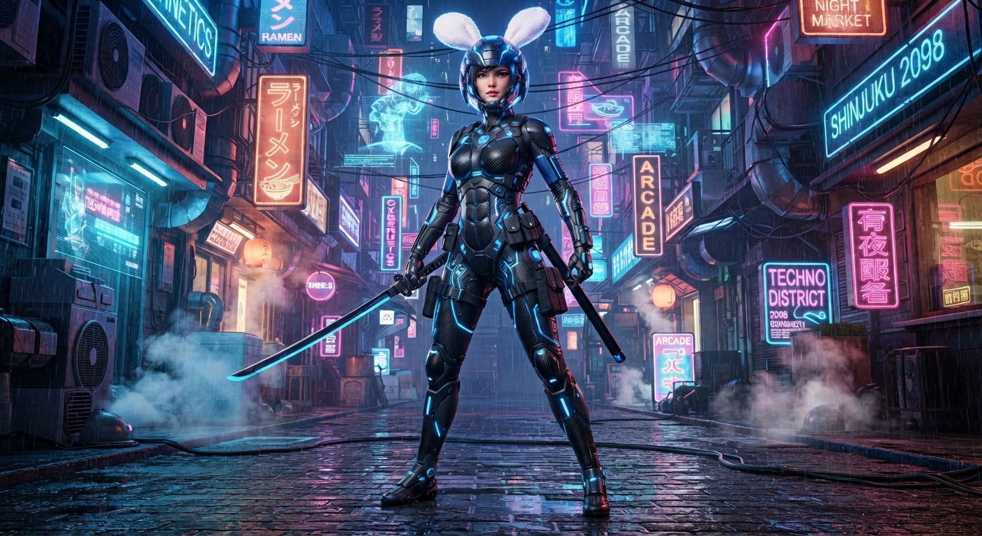 Glow in the Dark: The Cyberpunk Vigilante